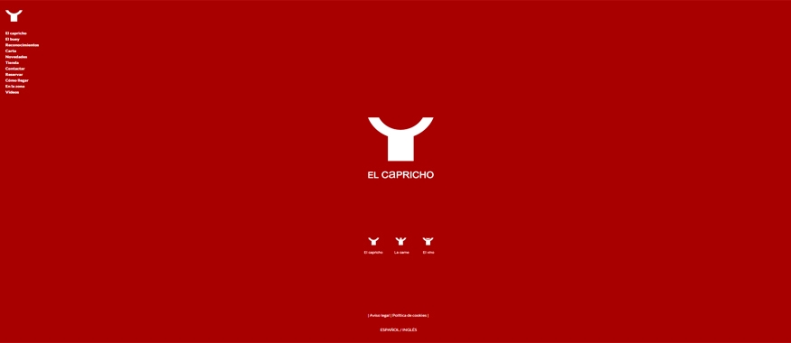 Web y E-commerce de Bodega El Capricho