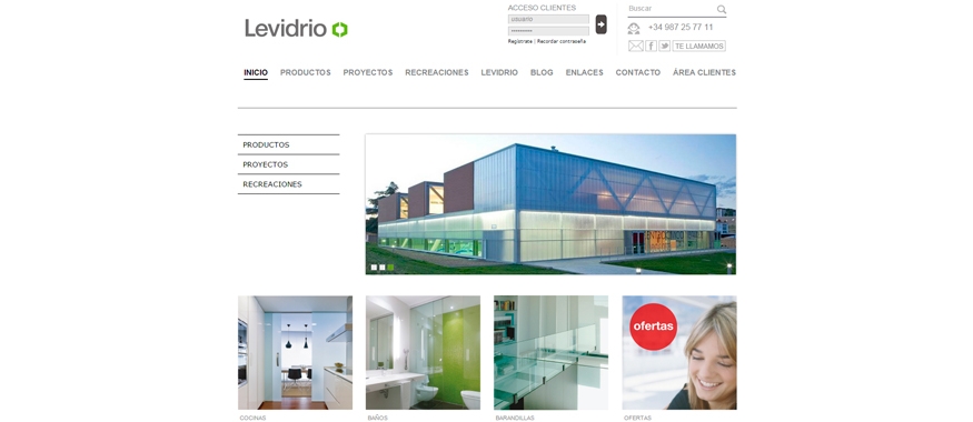 Levidrio estrena nueva Página Web