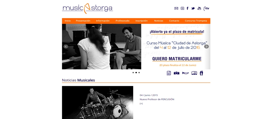 Web y Aplicación para Escuela Música Astorga