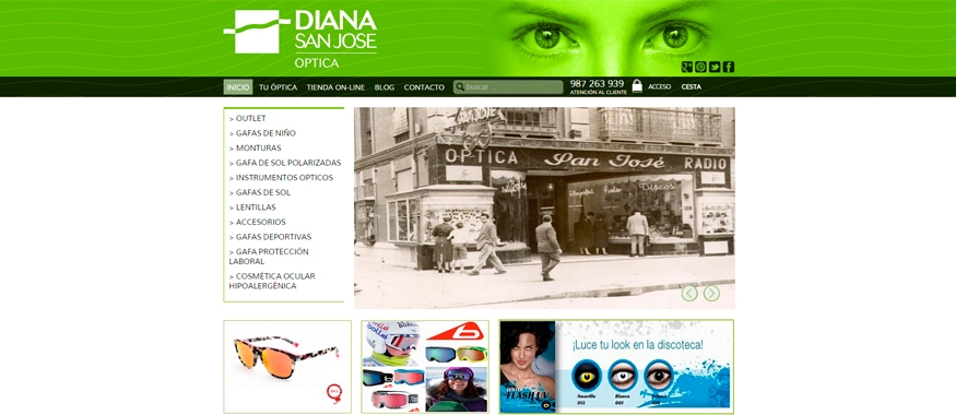 Tienda On line Óptica Diana San José