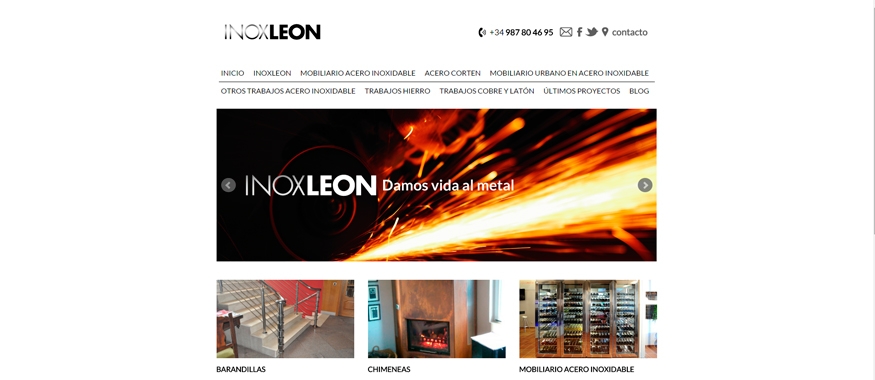 Proyecto web para Inoxleon