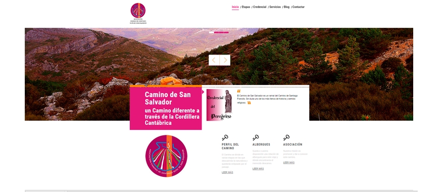 Diseño Web Turismo: Camino de San Salvador