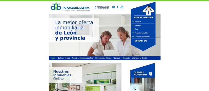 Nueva web de AG Inmobiliaria